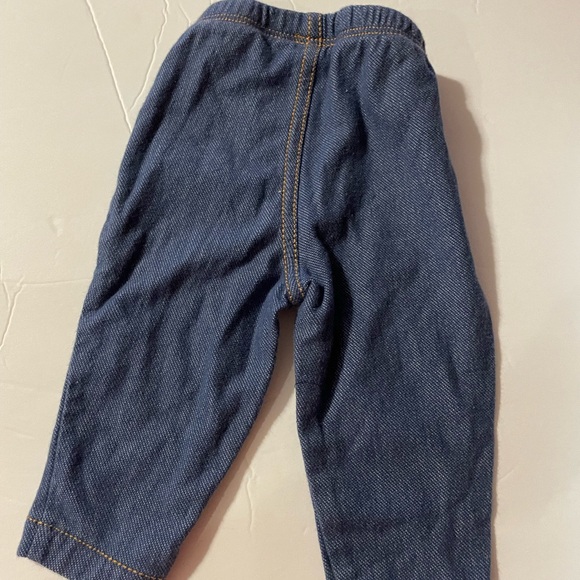 Old Navy Carters Garanimals Jeans Infant Girls 0-3 Months Blue & Black Fringe - Picture 4 of 8